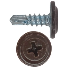 Саморез DAXMER с прессшайбой 4,2х13 мм со сверлом RAL 8017 200 шт