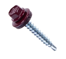 Саморез кровельный DAXMER 4,8х35 мм RAL 3005 Винно-красный 250 шт