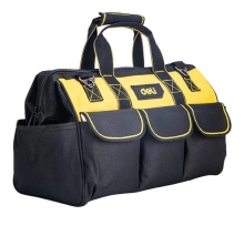 Сумка для инструментов Deli EDL430117 14 карманов 400х200х270 мм черно-желтая