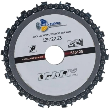 Круг цепной отрезной по дереву 125x22 мм Trio-diamond 545125