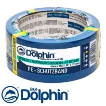 Лента малярная ПВХ голубая Blue Dolphin 48 мм х 50 м