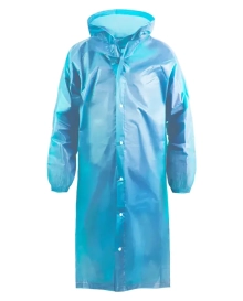 Дождевик с капюшоном 18 мкм Komfi DPL002E (голубой)