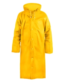 Дождевик с капюшоном 110 мкм Komfi EVA005Y (желтый)