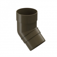 Колено 45º Docke PREMIUM (Каштан). RAL8017. РФ.