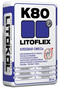 Клей для плитки Litokol LITOFLEX K80. РФ. 25 кг.