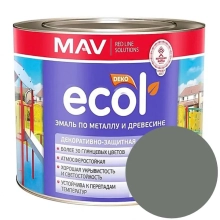 Эмаль Ecol ПФ-115 MAV серая 2,4 л