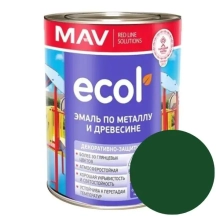 Эмаль Ecol ПФ-115 MAV зеленая 1 л