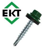 Саморез кровельный 4,8х29 мм RAL 6005 (50 шт) ЕКТ B004508