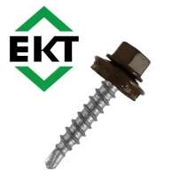 Саморез кровельный 4,8х29 мм RAL 8017 (50 шт) ЕКТ B004511