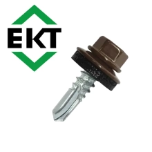 Саморез кровельный 5,5х19 мм RAL 8017 (50 шт) ЕКТ B009341