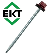 Саморез кровельный 4,8х70 мм RAL 3005 (30 шт) ЕКТ B009414