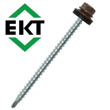 Саморез кровельный 4,8х70 мм RAL 8017 (30 шт) ЕКТ B009416