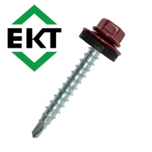 Саморез кровельный 4,8х35 мм RAL 3005 (50 шт) ЕКТ B009420