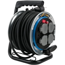 Удлинитель на катушке 20 м 4 розетки с/з Electraline 49030