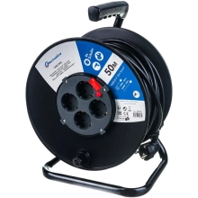 Удлинитель на катушке 50 м 4 розетки с/з Electraline 49035