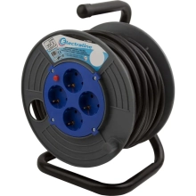 Удлинитель на катушке 50 м 4 розетки с/з Electraline 49035