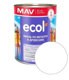 Эмаль Ecol ПФ-115 MAV белая 1 л