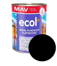 Эмаль Ecol ПФ-115 MAV черная 1 л