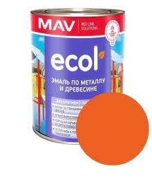Эмаль Ecol ПФ-115 MAV оранжевая 1 л