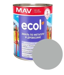 Эмаль Ecol ПФ-115 MAV светло-серая 1 л