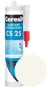 Герметик силиконовый Ceresit CS 25 №03 (мраморно-белый) 280 мл