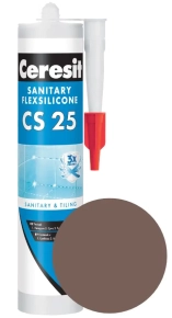 Герметик силиконовый Ceresit CS 25 №58 (шоколад) 280 мл