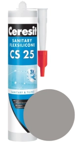 Герметик силиконовый Ceresit CS 25 №12 (темно-серый) 280 мл