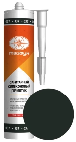 Герметик силиконовый Тайфун №037 (графитовый) 280 мл