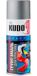 Грунт-эмаль для пластика KUDO RAL 7031 (серый) 520 мл, KU-6001