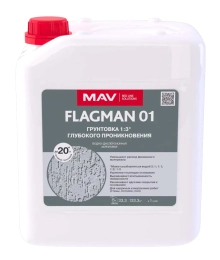 Грунтовка FLAGMAN 01 MAV глубокого проникновения бесцветная 5 л