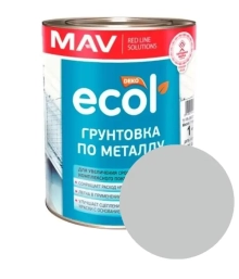 Грунтовка по металлу Ecol MAV ГФ-021 светло-серая 1 л