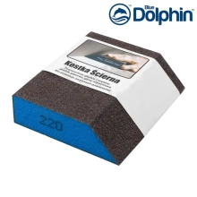 Губка шлифовальная со скошенным краем Р220 Blue Dolphin
