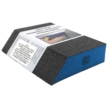 Губка шлифовальная со скошенным краем Р80 Blue Dolphin