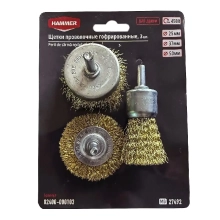 Щетки гофрированные 3 шт HAMMER (02400-000103)