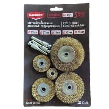 Щетки дисковые гофрированные 5 шт HAMMER (02400-000205)