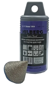 Фреза конусная по плитке для УШМ 2-38 мм Hilberg Super Hard НН338