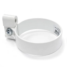 Хомут со шпилькой для трубы ПВХ Технониколь Оптима RAL 9003 (белый)