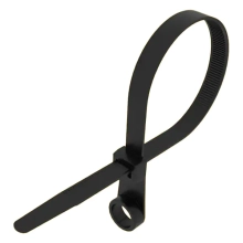 Хомут-стяжка с отверстием 200х4,3 мм REXANT 07-0205 черный 100 шт