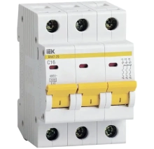 Автоматический выключатель IEK KARAT ВА47-29 3P C 16А 4,5кА