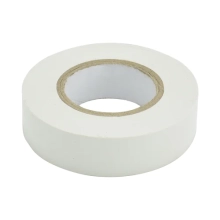 Изолента ПВХ белая 19 мм х 20 м