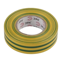 Изолента ПВХ желто-зеленая 19 мм х 20 м