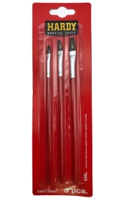 Набор плоских художественных кистей 3 шт Hardy 0280-120003