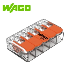 Клемма строительно-монтажная многоразовая 5 отверстий Wago 221-415