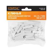 Клинья для плитки 38х8х7 мм 100 шт Startul ST4402-38