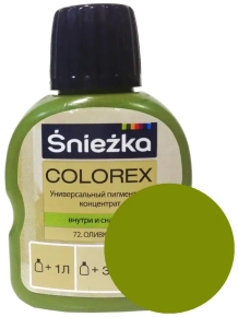 Колер Sniezka Colorex №72 оливковый 100 мл