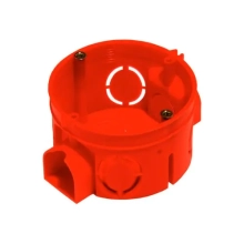 Коробка установочная блочная Hegel 64х40 мм красная КУ1101