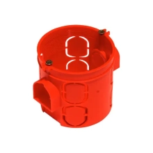 Коробка установочная глубокая Hegel 60х60 мм красная КУ1104