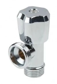Кран вентильный для стиральной машины хромированный 1/2 х 3/4
