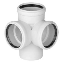 Крестовина двухпл. для бесшумной канализации 110/110/110х87º Ostendorf Skolan