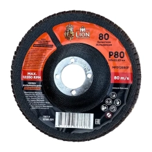 Круг лепестковый торцевой 125х22,2 мм P80 M-Lion